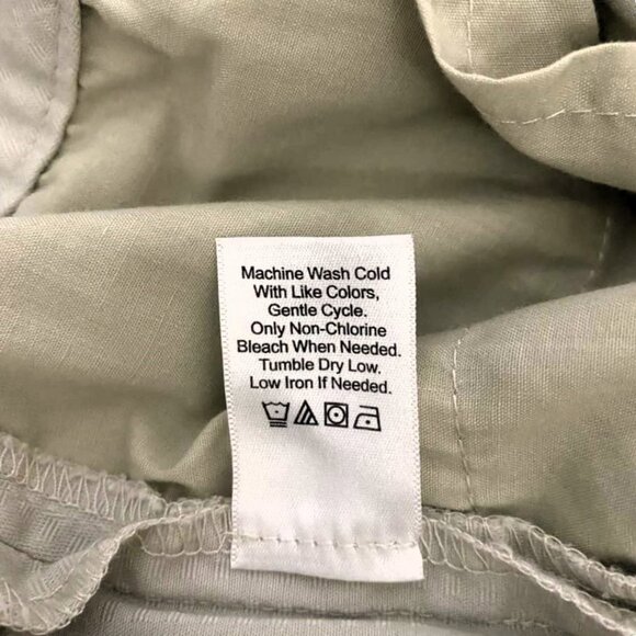 Coldwater Creek Khaki Capri Crop Cotton Cargo Pants Flower Leg - Picture 13 of 15